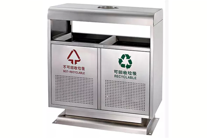 不銹鋼分類(lèi)環(huán)保垃圾桶137